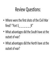Civil War Battles - Part 1