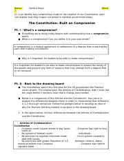 The Constitution Built on Compromise.docx