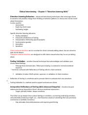 Clinical Interviewing - Chapter 5 notes.docx