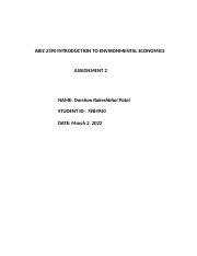 Assignment Two -ABIZ 2390 A01.pdf - Assignment Two -ABIZ 2390 A01 