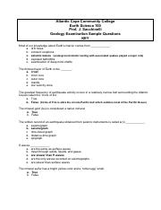 Sample Test Geology Exam Key.pdf