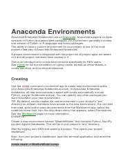 Anaconda Environments.docx