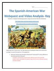 TheSpanishAmericanWarWebquestandVideoAnalysiswithKey-1.pdf