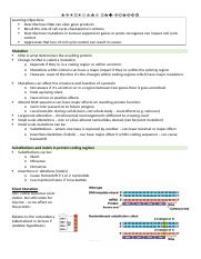 Lecture 6                                                           Mutations and Cancer.docx
