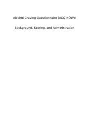 AlcoholCravingQuestionnaireManual.doc