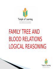 FAMILY TREE  BLOOD RELATIONS LR MCQ.pptx
