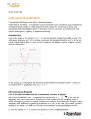 Unit 4 Solving Quadratic Functions.docx