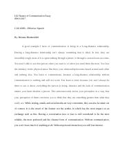 essay about nature of communication