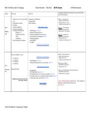 M.W Fall 2021 Daily Schedule. 16 Week Semester.docx