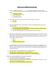 Conflicts of Law Multiple Choice Questions.docx