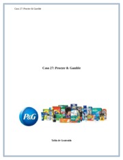 Caso Procter and Gamble