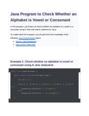 Java Program to Check Whether an Alphabet is Vowel or Consonant.docx