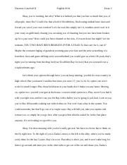 embarrassed situation essay