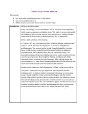 Critique Essay Outline Template .docx