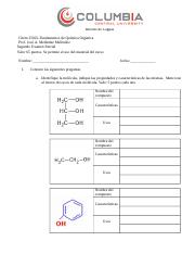 Chem 3502L Examen 2 grupos funcionales .docx