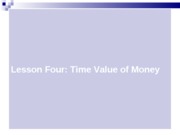 Lesson 4-Time Value of Money