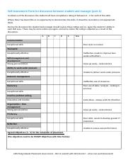 Part A Self-Assessment Form for discussion and Completion 2021-22.docx