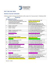PSY150-Online(SP2022)-Course Calendar-Perry (1).docx