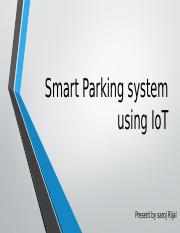 Smart Parking system using IoT.pptx