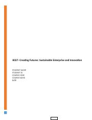 B327 sustainable enterprise and innovation.docx