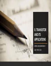 II_Transistor and its applications.ppt