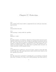 ch14 - 14 CHAPTER Protection The various processes in an operating 