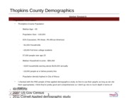 Thompkins County Demographics