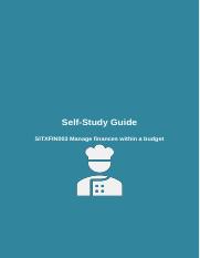 SITXFIN003 Self Study Guide (1).docx