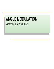 solved problems on angle modulation pdf
