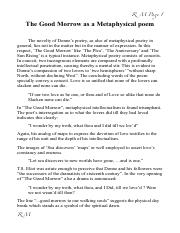 The Good Morrow as a Metaphysical poem PDF.pdf