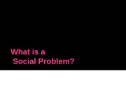 What is a Social Problem