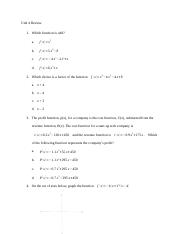 Unit 4 Review For Algebra II Regents.docx