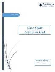 NisrineIbnElAhrache-Lenovo in USA case study