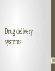 Drug delivery systems.pptx