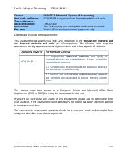 Assessment 1 FNSINC602A Interpret and use financial statistics and tools FINAL.doc