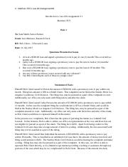 Introduction to Law 601, Assignment # 1, Martinez, #7870.docx