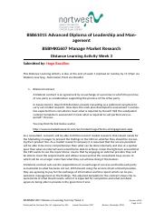 BSBMKG607 HugoDistance Learning Activity Week 3 3.docx