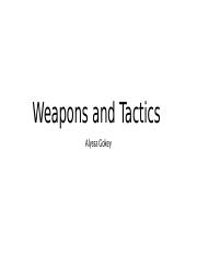 Weapons And Tactics.pptx