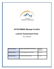 SITXCOM005 Manage conflict Learner Assessment Pack  V2.1 - 06_2019.pdf