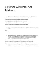 1.06 Pure Substances And Mixtures.docx