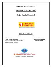 2. Desk Report Bajaj Capital.docx