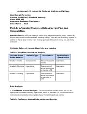 assignment #3 inferential statistics analysis and writeup