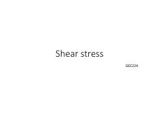 G.Shear stress
