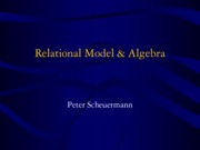 Lecture Relational model and Agebra for Introduction to Database Systems
