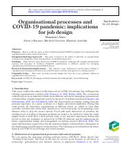 Week 3_Organisational processes and COVID19 pandemic implications for job design.pdf