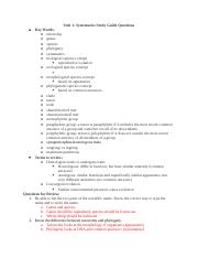 Unit 1-Systematics Study Guide Questions.docx