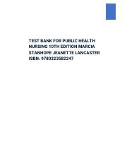 TEST BANK FOR PUBLIC HEALTH NURSING 10TH EDITION MARCIA STANHOPE JEANETTE LANCASTER .pdf