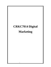24451 CRKC7014 Digital Marketing.docx