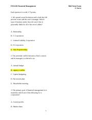 FIN2105 Mid Term Exam (Chapters 1,2,3,5,6) (1).docx