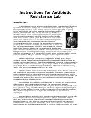 Instructions for Antibiotic Resistance Lab.doc